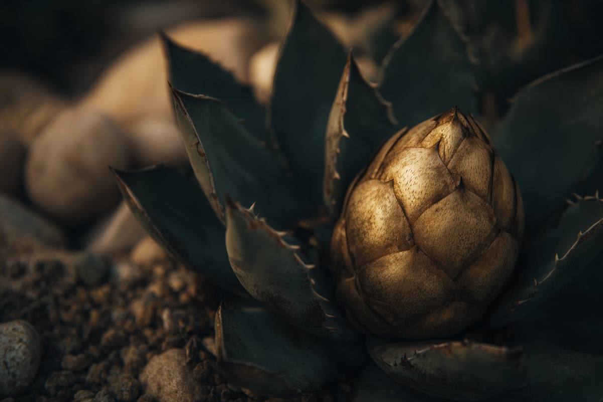 Agave with quiote cut