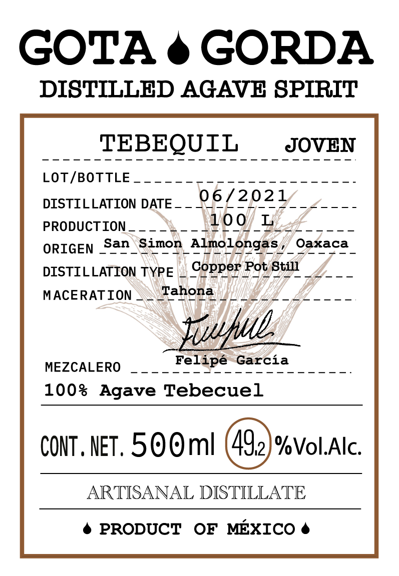 Tebequil — label detail